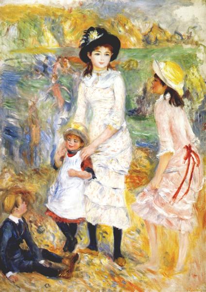 Pierre-Augste Renoir, Children on the Seashore,Guernsey Renoir: Children on the Seashore Guernsey