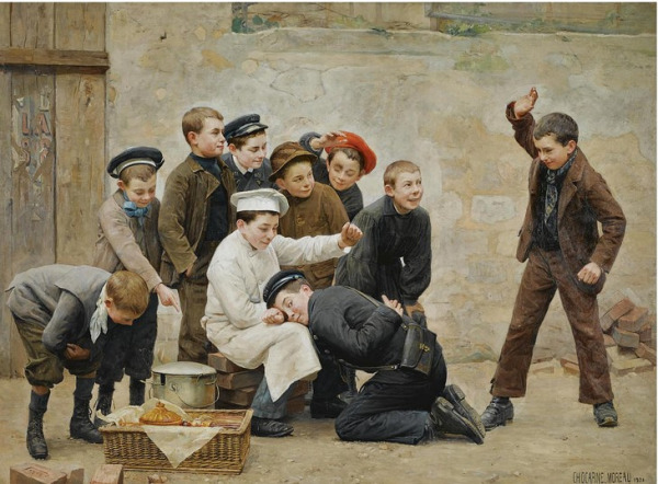 Figure 20. Paul-Charles Chocarne-Moreau,Who Was It?, 1901, oil on canvas, 202 × 274.5 cm, private collection.