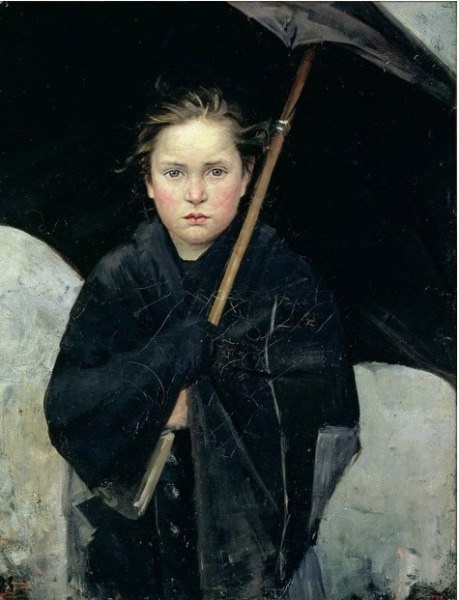 Figure 8. Marie Bashkirtseff, The Umbrella, 1883, oil on canvas, 93 X 74 cm. St. Petersburg, The State Russian Museum.